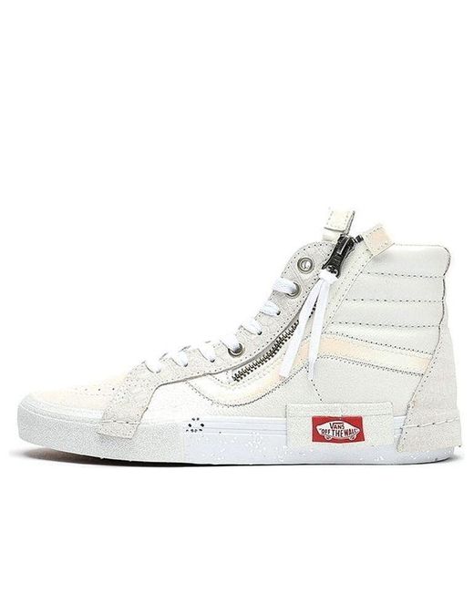 Vans White Sk8-Hi Reissue Cap 'Glitter Mix for men