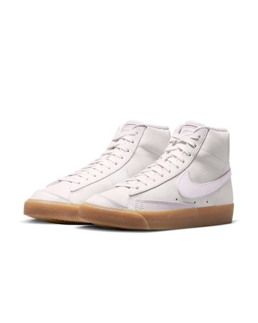 Nike White (Wmns) Blazer Mid Premium 'Pearl Gum'