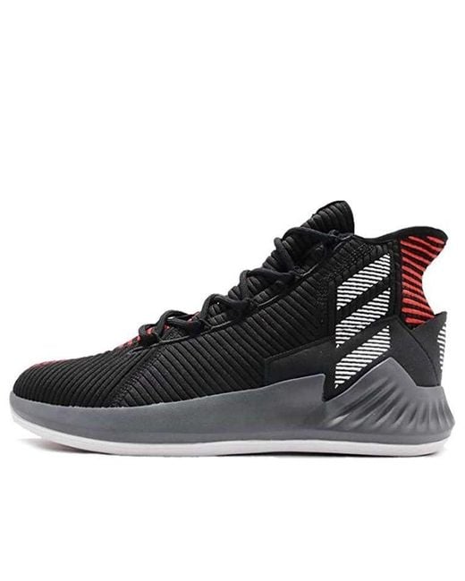 Adidas Black D Rose 9 Scarlet' for men
