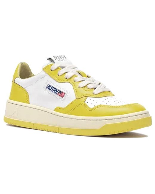 Autry Yellow (Wmns) Medalist Low Top Bicolor
