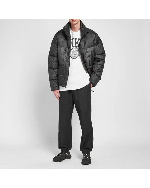 Nike Black Acg Down Fill Jacket Zipper Stand Collar Down Jacket for men