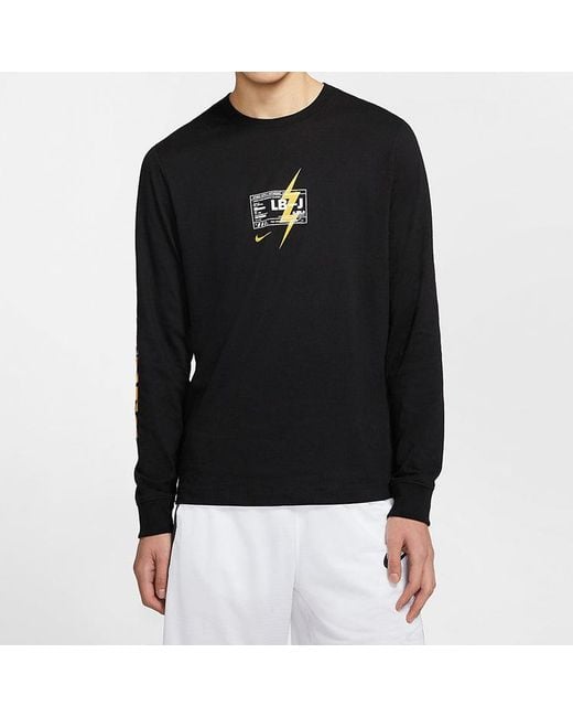 Nike Blue Dri-Fit Lebron James Basketball Long Sleeves for men