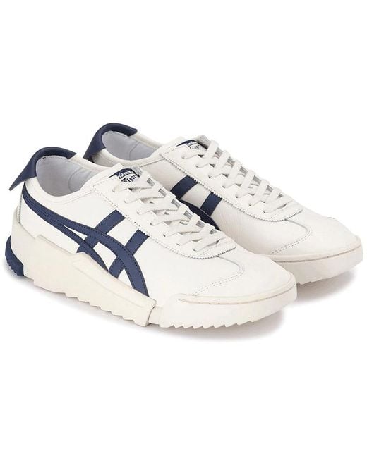 Onitsuka Tiger Blue D-Trainer Mx Shoes 'Cream Peacoat' for men