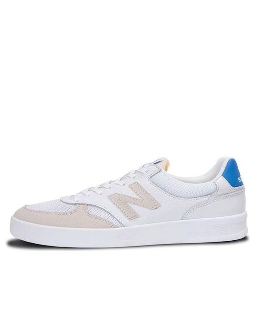 New Balance White 300 Series Low Tops Casual Skateboarding Shoes for men