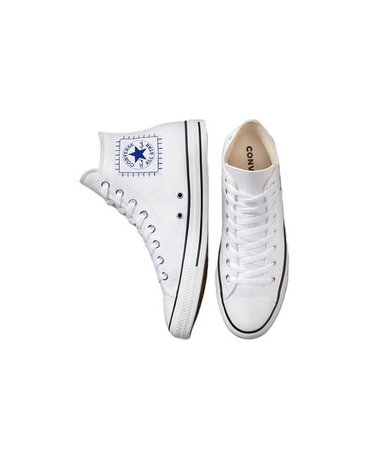 Converse White Chuck Taylor All Star High Top Retro Sports Skateboarding Shoes