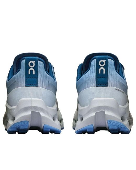On Shoes Blue Cloudsurfer Trail Waterproof 'Chambray Glacier' for men