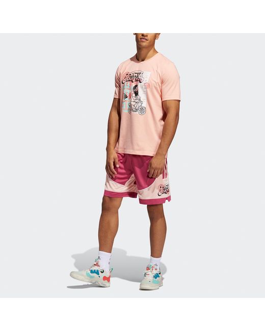 Adidas Purple Hdn Avatar C365 Basketball Shorts for men