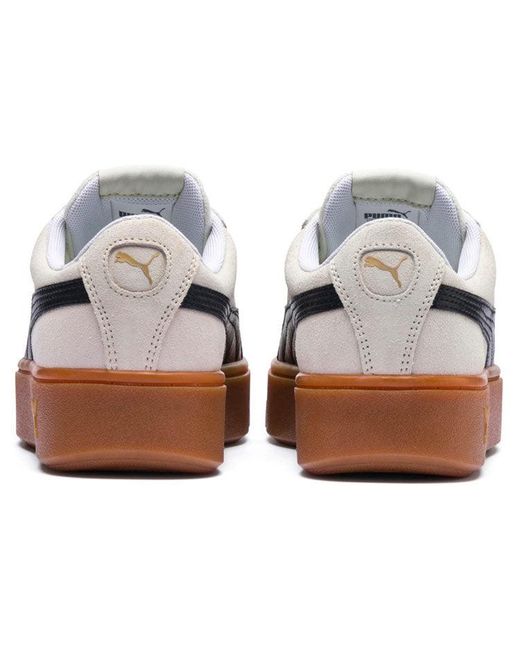 PUMA Blue (Wmns) Vikky Stacked Retro Casual Skateboarding Shoes