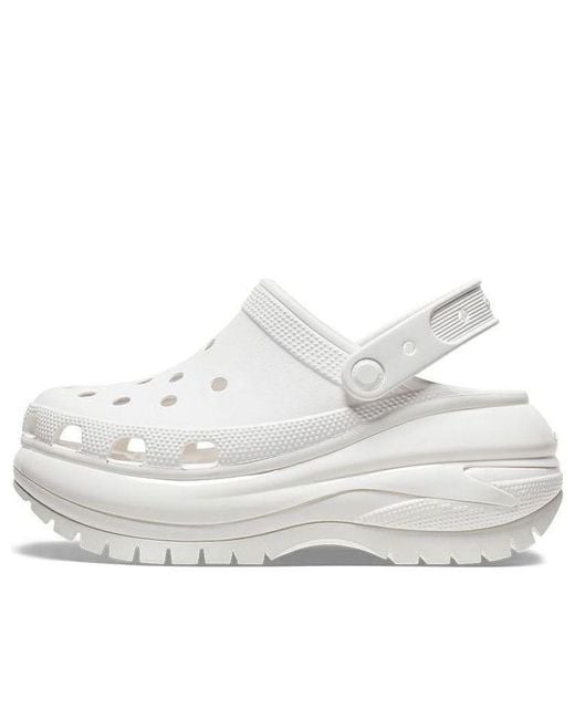 CROCSTM White Classic Mega Crush Clog for men