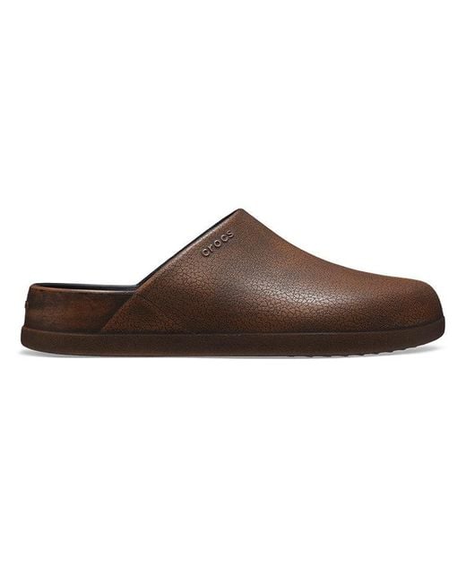 CROCSTM Brown Dylan Burnished Clogs 'Mocha'