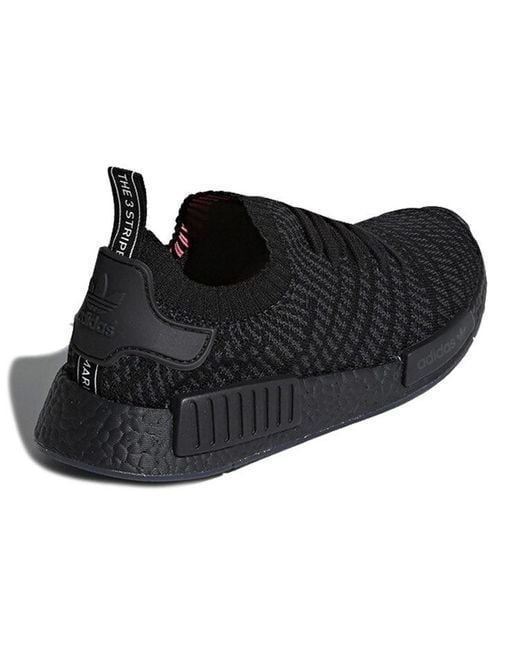 Adidas Black Nmd_R1 Primeknit Stlt 'Triple' for men