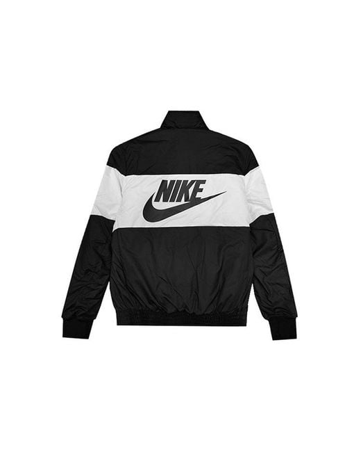 Nike Black Stand Collar Stay Warm Sports Jacket for men