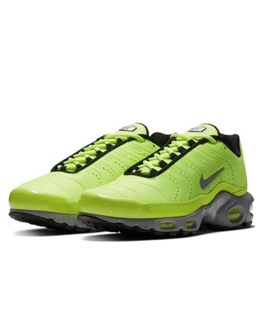 Nike Green Air Max Plus Premium 'Full Volt' for men