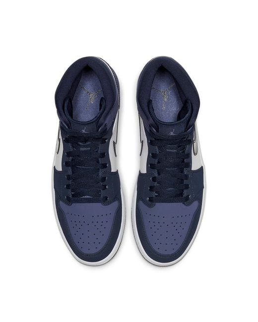 Nike Blue 1 Mid 'Sanded' for men