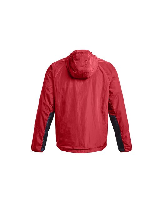 Under Armour Red Rush Woven Full Zip Jacket 'Coral' for men