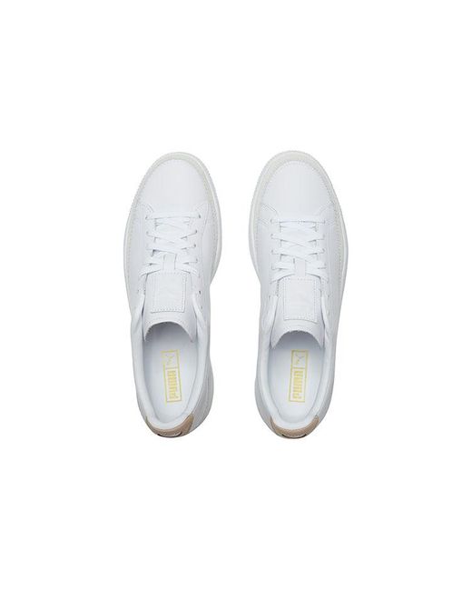 PUMA White Basket Trim Block Team' for men