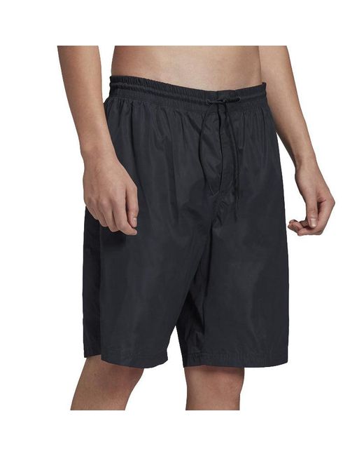 Adidas Gray Y-3 Small Logo Swim Shorts for men
