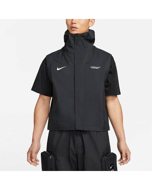 Nike Black Multifunction Detachable Waterproof Hooded Coat Asia Sizing for men