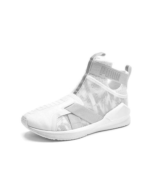 PUMA White (Wmns) Fierce Strap Swan
