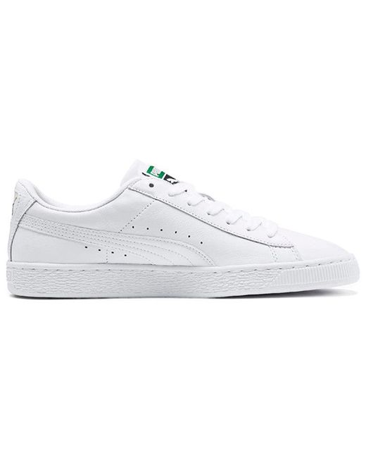 PUMA White Basket Classic Lfs for men