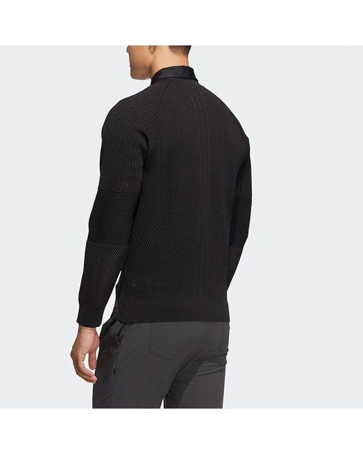 Adidas Blue Golf Sports Pullover Long Sleeves Knitwear for men