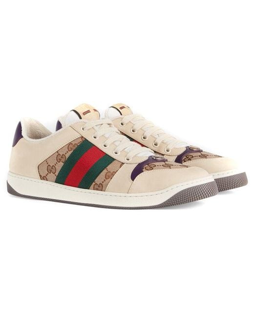 Gucci Natural Screener Gg Sneaker Dark' for men