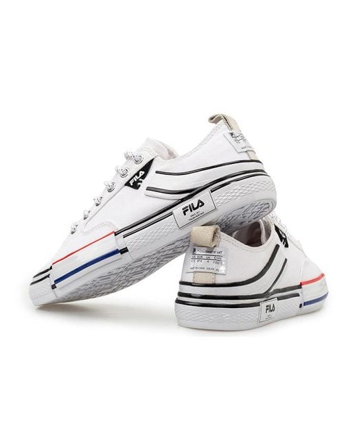 Fila White Fila Block Reform Canvas Sneakers for men