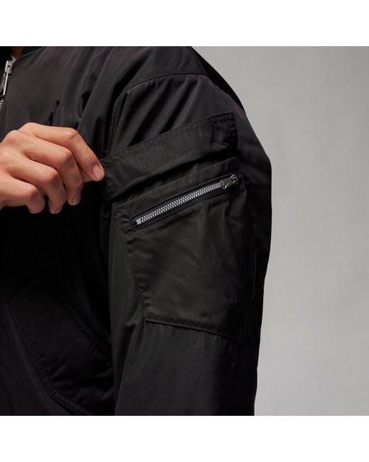 Nike Black Jordan Renegade Essentials Bomber Jacket for men