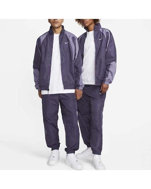 Nike Blue X Nocta Drake Cobalt Track Jacket Asia Sizing 'Dark Raisin' for men