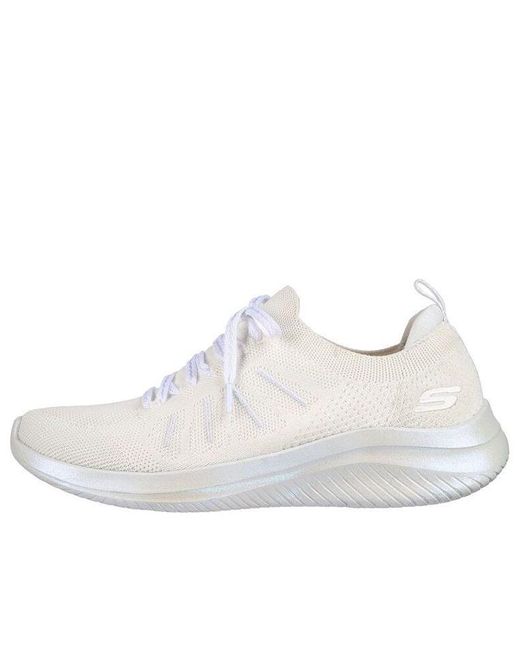 Skechers White (Wmns) Ultra Flex 3.0 'Glowing Sky