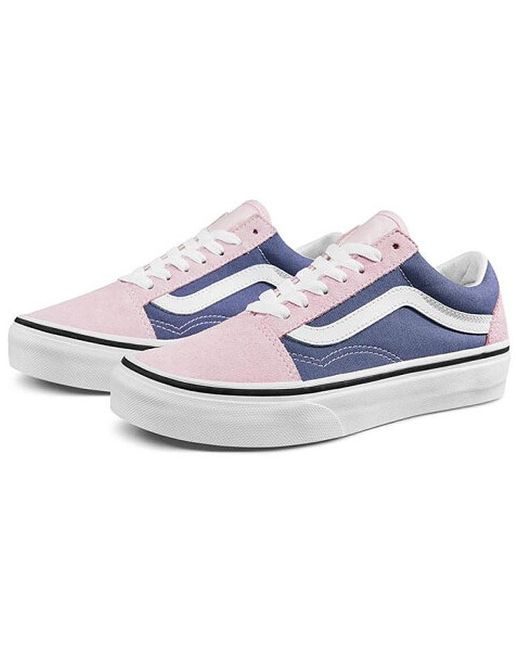 vans old skool pink and blue