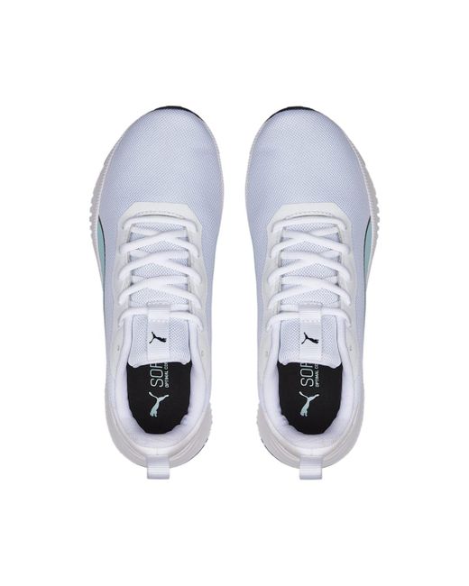PUMA White Flyer Flex Knit Mint' for men