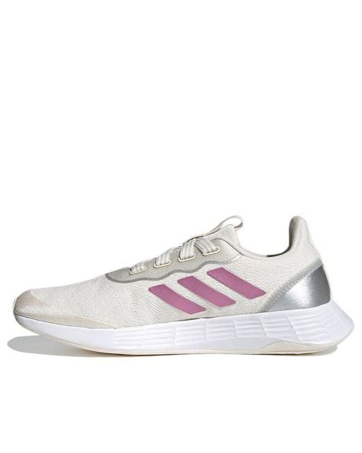 Adidas White (Wmns) Qt Racer Sport 'Chalk Cherry Metallic'
