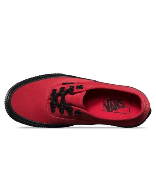 Vans Red Embossed Authentic Platform 2.0 for men