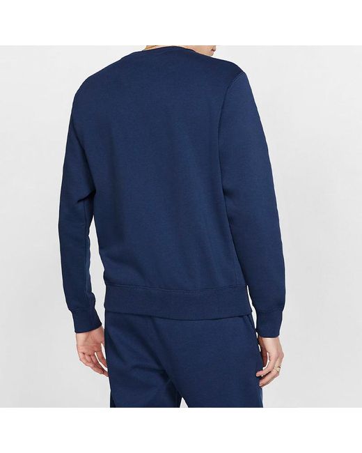 Nike Blue Sportswear Casual Sports Round Neck Pullover for men