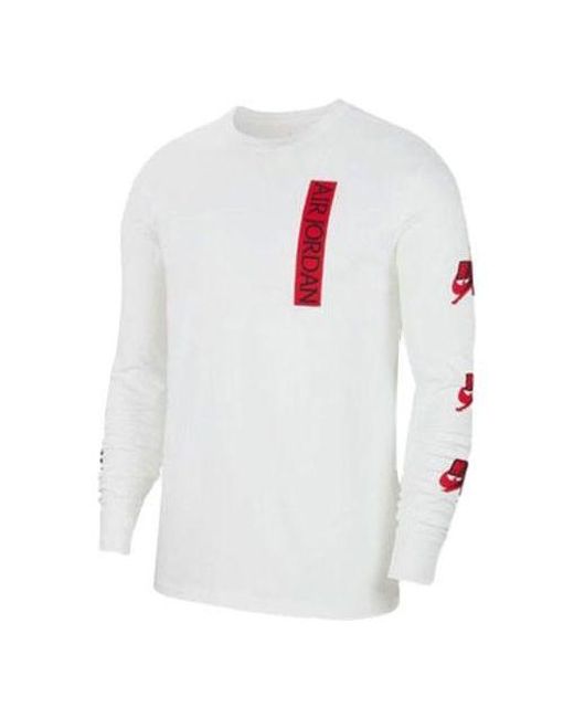 Nike White Long Sleeves T-Shirt for men