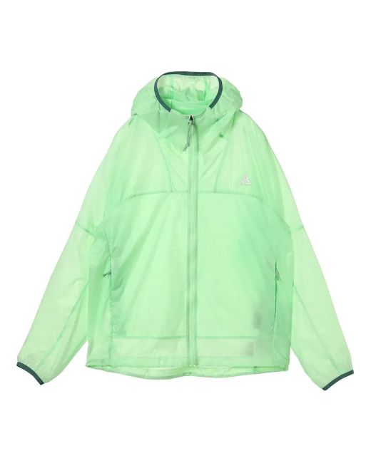 Nike Green Acg Windproof Cinder Cone Hoodie Jacket 'Light' for men