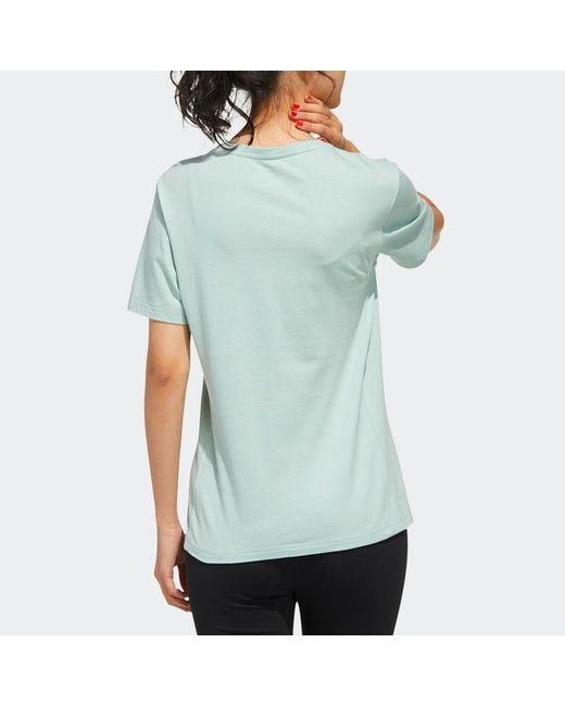 Adidas Blue (Wmns) Neo Casual Sports Short Sleeve