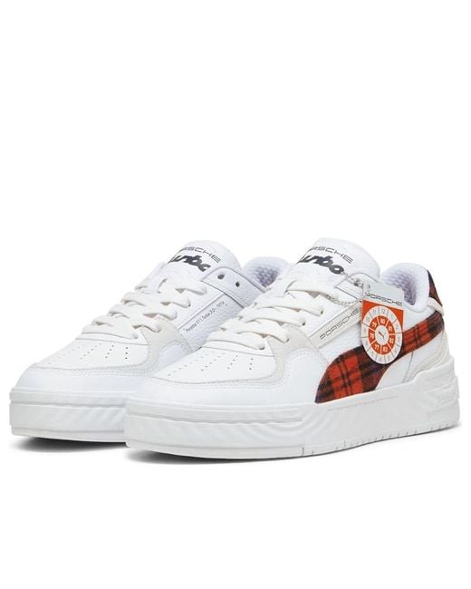 PUMA White X Porsche Legacy Ca Pro 'Tartan Formstrip Redmazing' for men