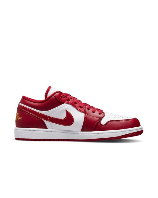 Nike Jordan Mens Air 1 Low 553558 - Size, Cardinal Red/light Curry-white, 9 Uk for men