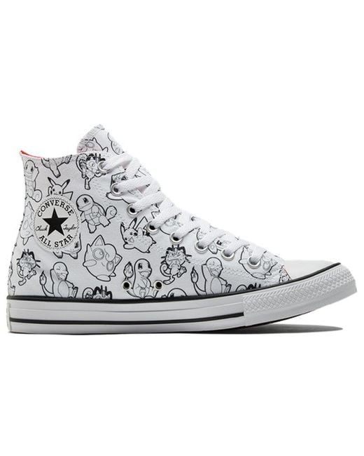 Converse White Pokemon X Chuck Taylor All Star High 'Poke Ball' for men