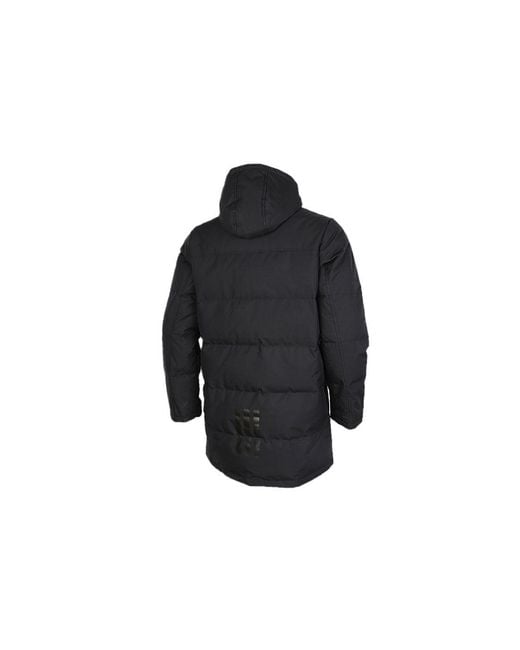 Adidas Black Neo M Wint Dwn Prka Windproof Stay Warm Mid-Length Sports Hooded Down Jacket for men
