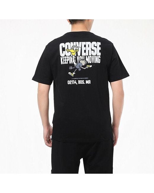 Converse Black Keep Moving Short Sleeve T-Shirt for men