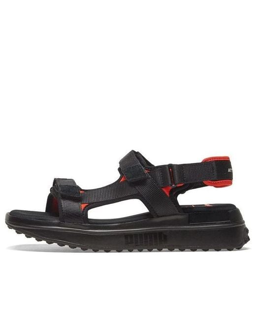 PUMA Black Future Rider Sandal Attempt 'Cherry Tomato' for men