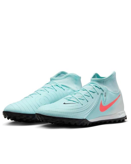 Nike Blue Phantom Luna 2 Academy Turf High-Top Football Shoes for men