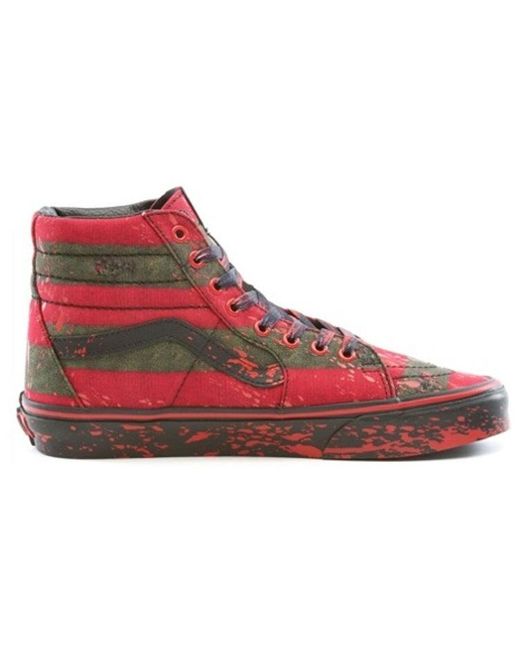 Vans Red House Of Terror X Sk8-Hi 'The Nightmare On Elm Street' for men