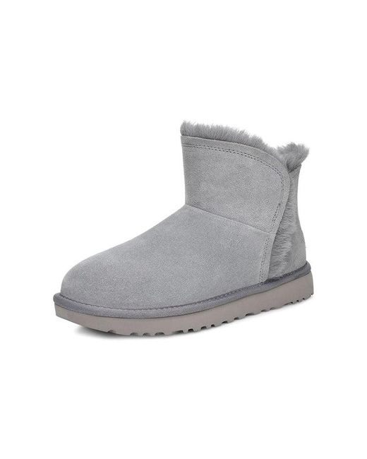 Ugg Gray (Wmns) Classic Mini Fluff High-Low
