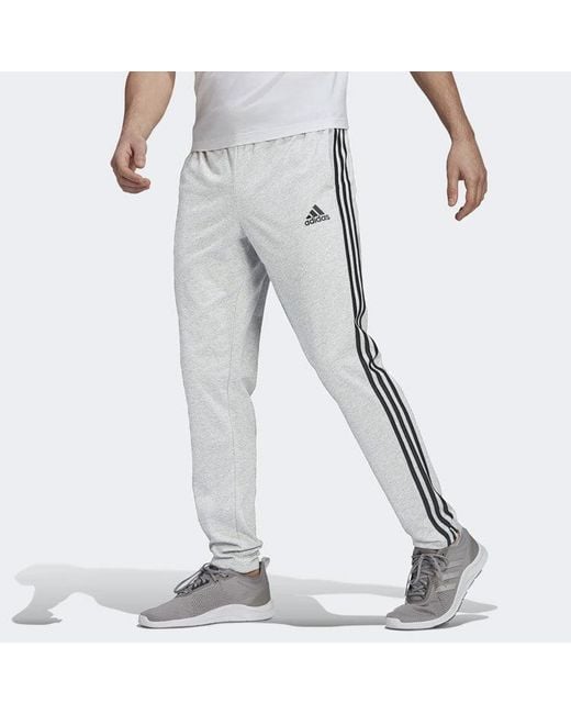Adidas Gray M 3S Sj To Pt Side Stripe Sports Long Pants for men