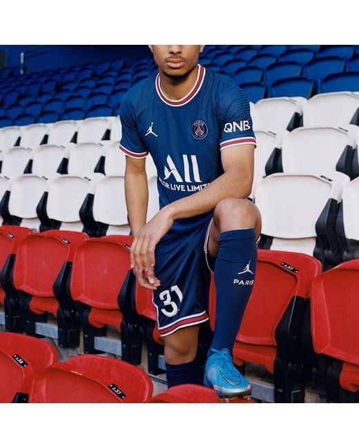 Nike Blue Paris Saint-Germain Stadium 21/22 Home Jersey for men