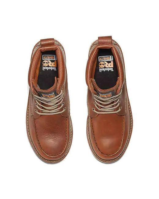 Timberland Brown Wedge Inch Work Boots for men